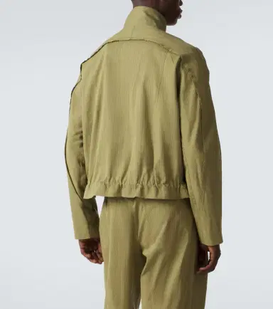 Kiko Kostadinov Egreta stiped cotton-blend jacket | Thumbnail 6 Kiko Kostadinov Egreta stiped cotton-blend jacket | Thumbnail 6