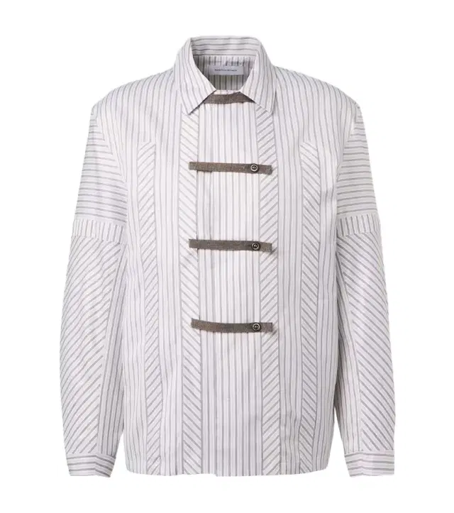 Kyan striped cotton poplin shirt