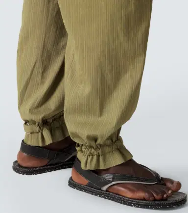 Kiko Kostadinov Egreta striped cotton-blend tapered pants | Thumbnail 2