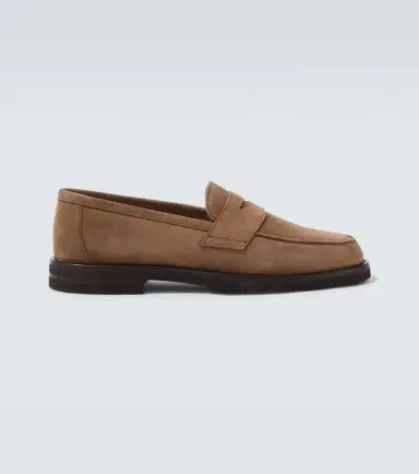 Thom Sweeney Suede penny loafers | Thumbnail 2