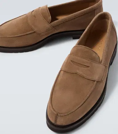 Thom Sweeney Suede penny loafers | Thumbnail 5