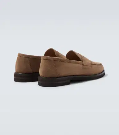 Thom Sweeney Suede penny loafers | Thumbnail 6