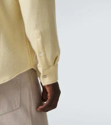 God’s True Cashmere Cashmere shirt with moonstone | Thumbnail 6