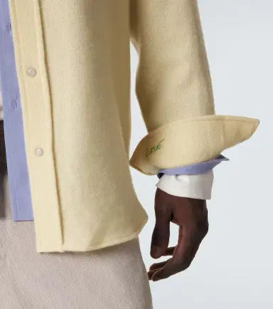 God’s True Cashmere Cashmere shirt with moonstone | Thumbnail 7