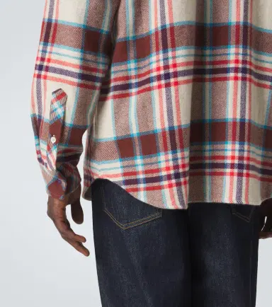 God’s True Cashmere Plaid cashmere shirt with amethyst | Thumbnail 5 God’s True Cashmere Plaid cashmere shirt with amethyst | Thumbnail 5