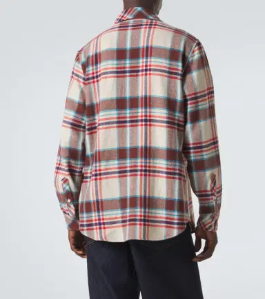 God’s True Cashmere Plaid cashmere shirt with amethyst | Thumbnail 6 God’s True Cashmere Plaid cashmere shirt with amethyst | Thumbnail 6