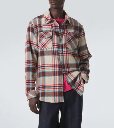 God’s True Cashmere Plaid cashmere shirt with amethyst | Thumbnail 8 God’s True Cashmere Plaid cashmere shirt with amethyst | Thumbnail 8
