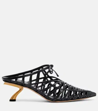 Ferragamo Cirry leather mules | Thumbnail 3