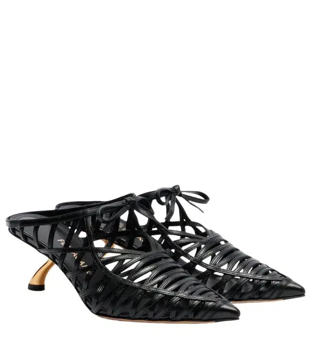Ferragamo Cirry leather mules