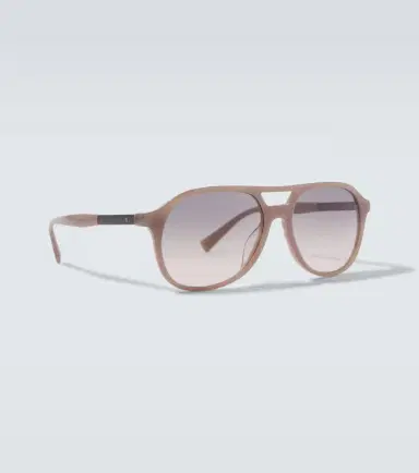 Brunello Cucinelli Logo navigator sunglasses | Thumbnail 2