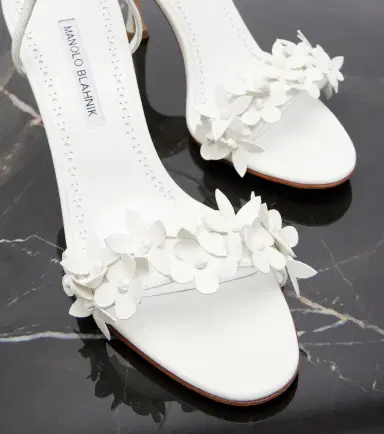 Manolo Blahnik Anista floral-appliqué leather sandals | Thumbnail 2 Manolo Blahnik Anista floral-appliqué leather sandals | Thumbnail 2
