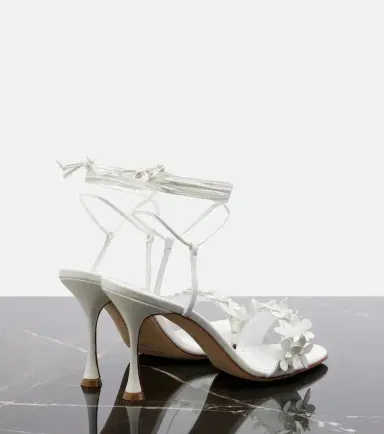 Manolo Blahnik Anista floral-appliqué leather sandals | Thumbnail 4 Manolo Blahnik Anista floral-appliqué leather sandals | Thumbnail 4