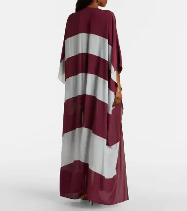 Adriana Degreas Bold Stripes kaftan | Thumbnail 4