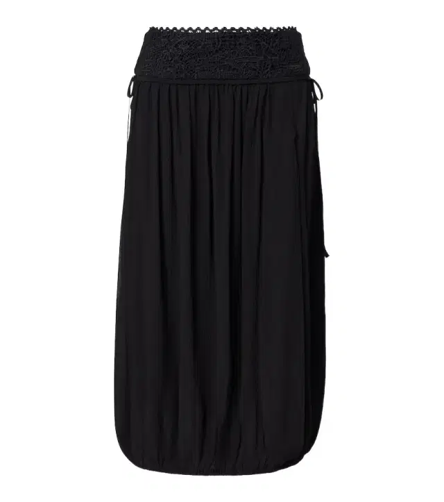 Isabel Marant Nilma guipure lace-trimmed silk midi skirt