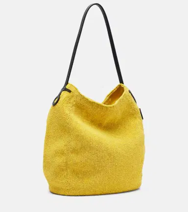 JW Anderson Bulb Small beaded leather-trimmed shoulder bag | Thumbnail 3