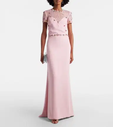 Costarellos Embellished crêpe gown | Thumbnail 2