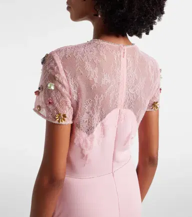 Costarellos Embellished crêpe gown | Thumbnail 3