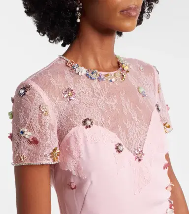 Costarellos Embellished crêpe gown | Thumbnail 4