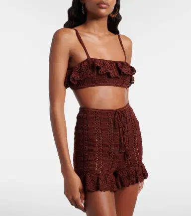 Anna Kosturova Crochet cotton bra top | Thumbnail 3