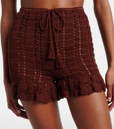 Anna Kosturova Crochet cotton shorts | Thumbnail 4