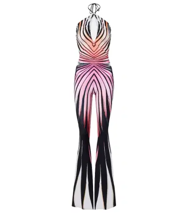 Roberto Cavalli Printed halterneck jumpsuit | Thumbnail 1