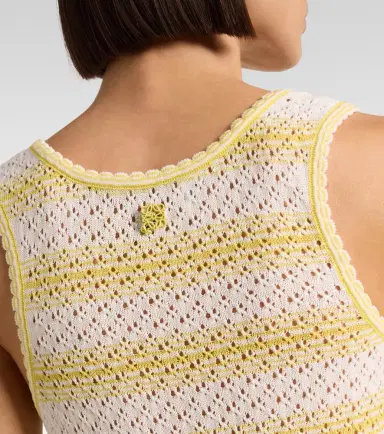 Loewe Paula's Ibiza pointelle cotton-blend top | Thumbnail 2 Loewe Paula's Ibiza pointelle cotton-blend top | Thumbnail 2