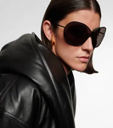 Alaïa Alaïa Lettering Logo oversized sunglasses | Thumbnail 2