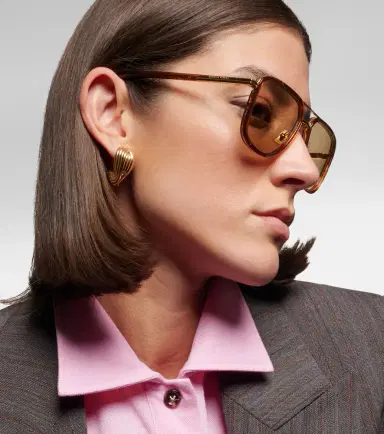 Bottega Veneta Metal Combi aviator sunglasses | Thumbnail 2 Bottega Veneta Metal Combi aviator sunglasses | Thumbnail 2