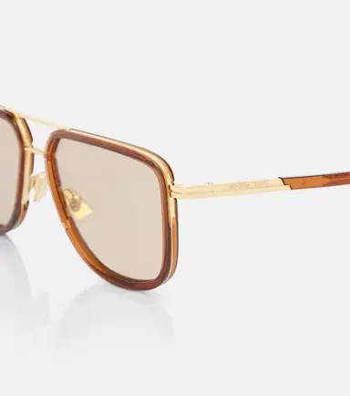 Bottega Veneta Metal Combi aviator sunglasses | Thumbnail 4 Bottega Veneta Metal Combi aviator sunglasses | Thumbnail 4