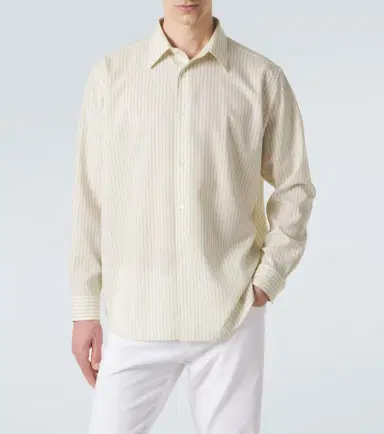 Auralee triped wool shirt | Thumbnail 4