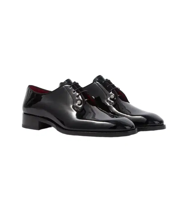 Chambeliss patent leather Derby shoes