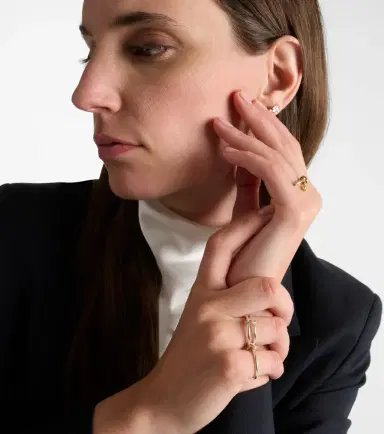 Spinelli Kilcollin Solarium 925 sterling silver and 18kt gold ring with diamonds | Thumbnail 2