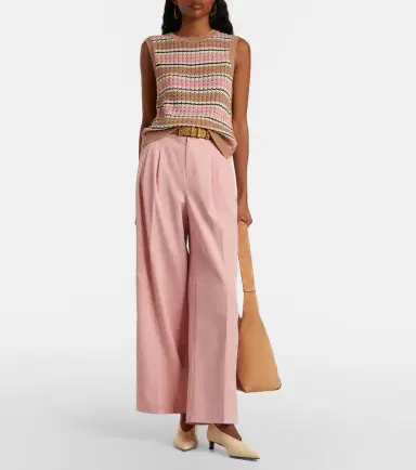 Varley Deeley striped cotton pointelle top | Thumbnail 5