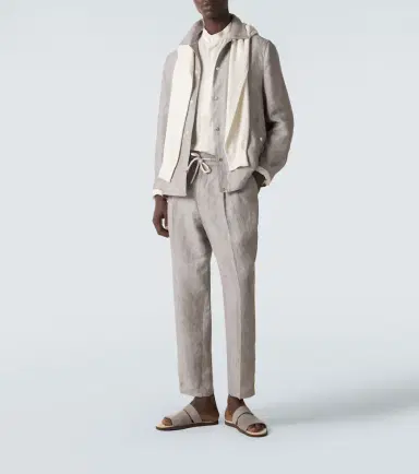 Brunello Cucinelli Logo suede sandals | Thumbnail 7