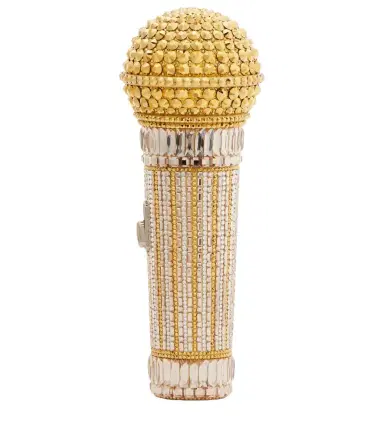 Judith Leiber Couture Microphone Small crystal-embellished clutch | Thumbnail 1 Judith Leiber Couture Microphone Small crystal-embellished clutch | Thumbnail 1