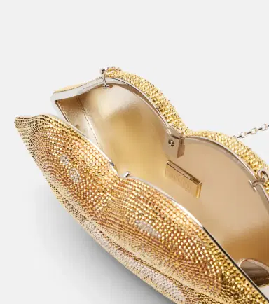 Judith Leiber Couture Lips Small crystal-embellished clutch | Thumbnail 2