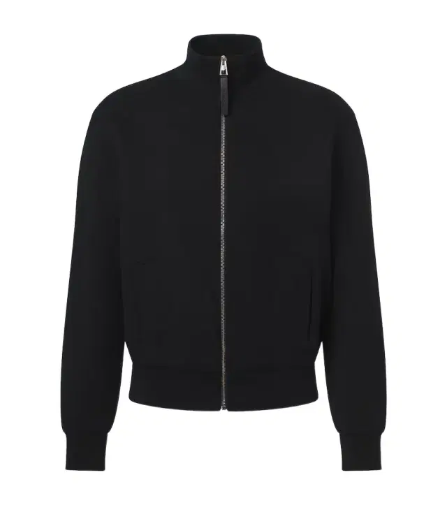 Givenchy Herringbone cotton-blend zip-up sweater