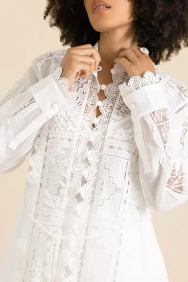 Zimmermann Aster Embroidered Midi Dress | Thumbnail 3