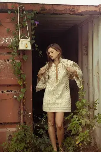 Zimmermann Indra Embroidered Mini Dress | Thumbnail 2