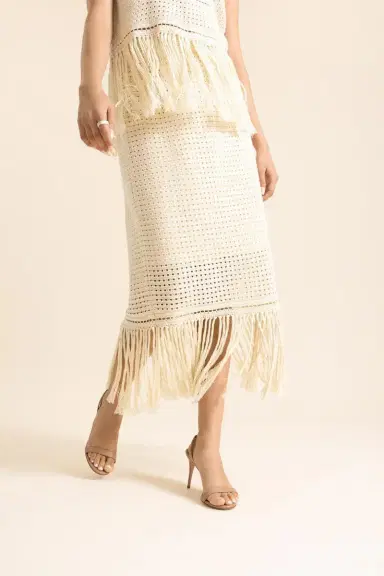 Zimmermann Indra Fringe Midi Skirt | Thumbnail 3 Zimmermann Indra Fringe Midi Skirt | Thumbnail 3