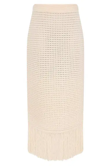 Zimmermann Indra Fringe Midi Skirt | Thumbnail 1 Zimmermann Indra Fringe Midi Skirt | Thumbnail 1