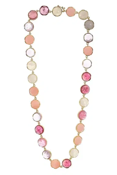 IRENE NEUWIRTH JEWELRY Pink Tourmaline Opal Moonstone Classic Necklace | Thumbnail 1