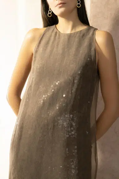 Brunello Cucinelli Undisclosed Sleeveless Midi Dress | Thumbnail 4 Brunello Cucinelli Undisclosed Sleeveless Midi Dress | Thumbnail 4