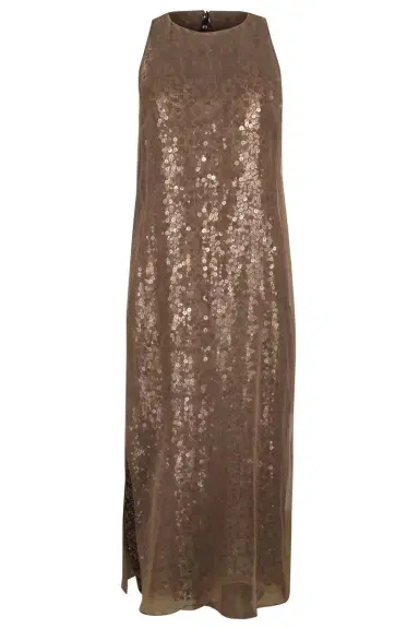 Brunello Cucinelli Undisclosed Sleeveless Midi Dress | Thumbnail 1 Brunello Cucinelli Undisclosed Sleeveless Midi Dress | Thumbnail 1