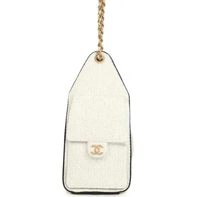 Chanel Chanel Small 25 Hobo Bag White Raffia and Black Calfskin Antique Gold Hardware | Thumbnail 3 Chanel Chanel Small 25 Hobo Bag White Raffia and Black Calfskin Antique Gold Hardware | Thumbnail 3