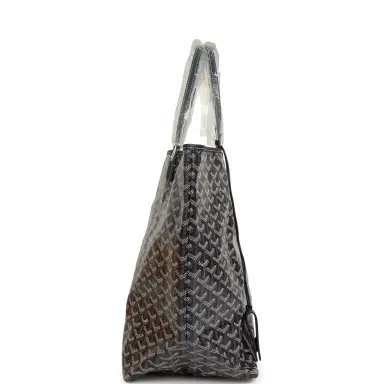 goyard Goyard Goyardine Navy Saint Louis GM Tote Bag Palladium Hardware | Thumbnail 3