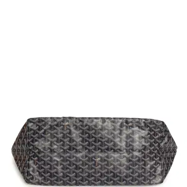 goyard Goyard Goyardine Navy Saint Louis GM Tote Bag Palladium Hardware | Thumbnail 6
