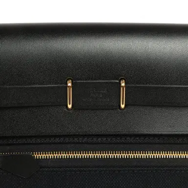 HERMÈS Hermes Herbag Zip 20 Mini Black Toile Militaire Canvas and Black Vache Hunter Gold Hardware | Thumbnail 8 HERMÈS Hermes Herbag Zip 20 Mini Black Toile Militaire Canvas and Black Vache Hunter Gold Hardware | Thumbnail 8