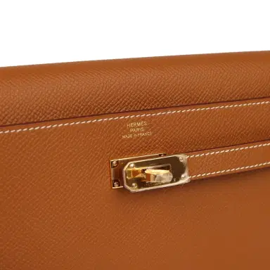HERMÈS Hermes Kelly Wallet To Go Gold Epsom Gold Hardware | Thumbnail 7 HERMÈS Hermes Kelly Wallet To Go Gold Epsom Gold Hardware | Thumbnail 7