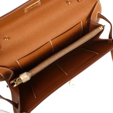 HERMÈS Hermes Kelly Wallet To Go Gold Epsom Gold Hardware | Thumbnail 8 HERMÈS Hermes Kelly Wallet To Go Gold Epsom Gold Hardware | Thumbnail 8